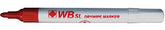 ValueX Whiteboard Marker Bullet Tip 2mm Line Red (Pack 10) - 871002